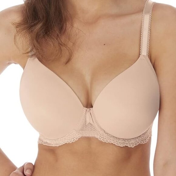 **Freya** Women's Expression Underwire Demi Plunge Molded T-Shirt Bra - Picture 1 of 6